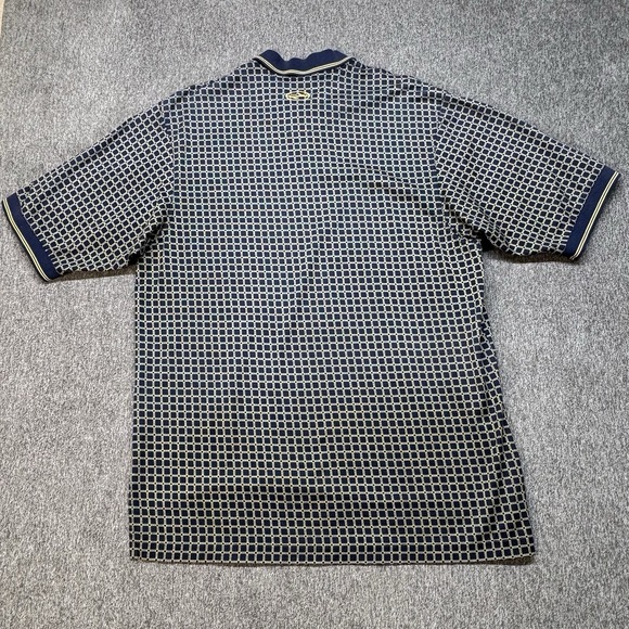 Vintage Nike Tiger Woods Polo Shirt Mens M Blue Plaid Slam Yin Yang Golf 90s Y2K - Picture 4 of 11